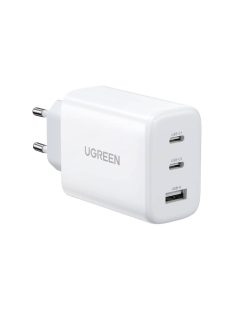   UGREEN CD275 hálózati töltő, 2x USB-C, 1x USB, 65W (fehér)