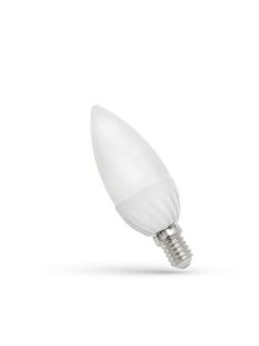 LED Gyertya E14 230V 6W CW (WOJ13027)